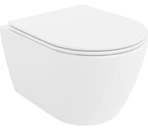 Mexen Carmen miska wc Rimless z deską wolnoopadającą slim, duroplast, biała połysk - 30880400