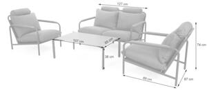 Meble ogrodowe HOME & GARDEN Como Grey-Grey 375191
