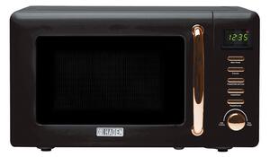 Czarna kuchenka mikrofalowa Black & Copper – Haden