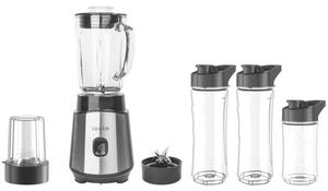 Blender kielichowy LOVIO HOME LVJBL001 Srebrno-czarny + 3 butelki w komplecie