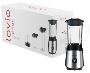 Blender kielichowy LOVIO HOME LVJBL001 Srebrno-czarny + 3 butelki w komplecie
