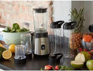 Blender kielichowy LOVIO HOME LVJBL001 Srebrno-czarny + 3 butelki w komplecie