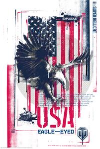 Plakat, Obraz World of Tanks - Usa Eagle-Eyed