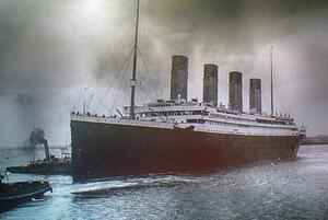 Plakat, Obraz Titanic old photo