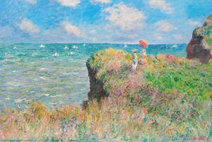 Plakat, Obraz Cliff Walk at Pourville, Claude Monet