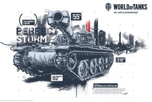 Plakat, Obraz World of Tanks - Bat -Ch tillon Bourrasque