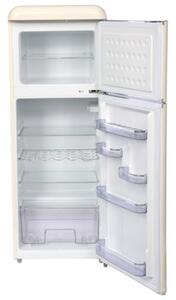 Lodówka RAVANSON LKK-210RC Retro 147cm Beżowa