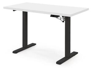 Biurko B54 120x60cm biaÅe/czarne z regulacjÄ wysokoÅci