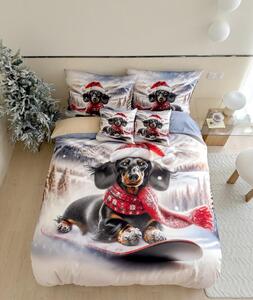 3D pościel z mikroflanelu FROSTY RIDER kolorowe + poszewka na poduszkę 40x50 cm gratis Rozmiar pościeli: 70 x 90 cm | 140 x 200 cm