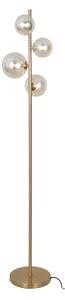 Canello FL-406007-4-HBR lampa stojąca klosze kule szkło amber 4xG9 wykończenie mosiądz miodowy