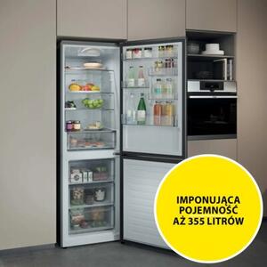 Lodówka HAIER HDPR1618ANPK 2D Seria 1 No Frost 185cm Inox klasa energetyczna A