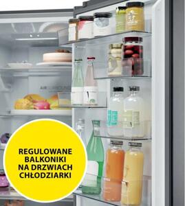 Lodówka HAIER HDPR1618ANPK 2D Seria 1 No Frost 185cm Inox klasa energetyczna A