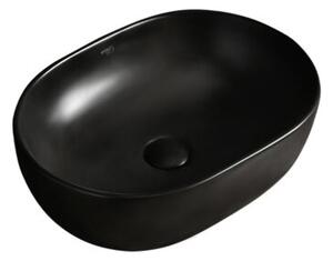 Umywalka nablatowa HYDROSAN MILO-BL-MAR4-455 Prostokątny Czarny marmur