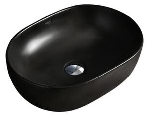 Umywalka nablatowa HYDROSAN MILO-BL-MAR4-455 Prostokątny Czarny marmur