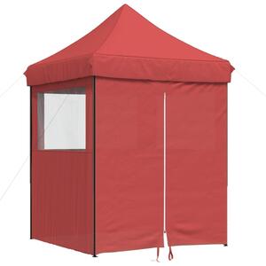 Namiot imprezowy typu pop-up z 4 ściankami, burgundowy
