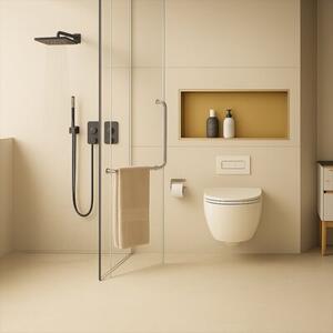 Półka łazienkowa wnękowa HYDROSAN IGA-GL-60X30X10 Złoty szczotkowany 60x30x10 cm