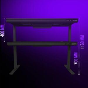 Biurko gamingowe LORGAR Desk Elite 90 Series Wooden Czarny