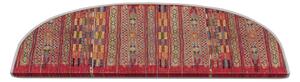 Czerwone dywaniki na schody zestaw 16 szt. 20x65 cm Anatolia – Vitaus