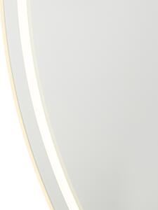 Nowoczesne lustro łazienkowe 80 cm ze ściemniaczem LED i dotykowym - Sebas Oswietlenie wewnetrzne