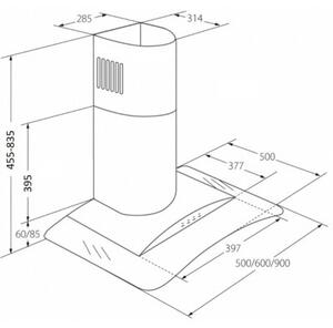 Okap AKPO WK-4 Largo Eco 90 Inox 463.3m3/h 71dB klasa C