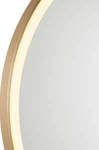 Lustro łazienkowe złote 70 cm z diodą LED i dotykowym ściemniaczem - Miral Oswietlenie wewnetrzne