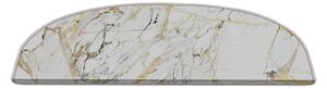 Białe dywaniki na schody zestaw 16 szt. 20x65 cm Marble Art – Vitaus