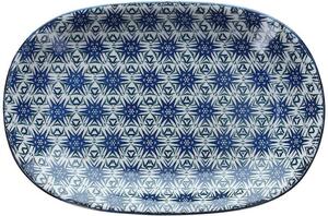 Talerz TOGNANA Sapa 28.5 x 19 cm Niebieski