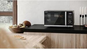 Kuchenka mikrofalowa SHARP YC-QG204AE-B 800W pojemność 20L ChildLock Czarny
