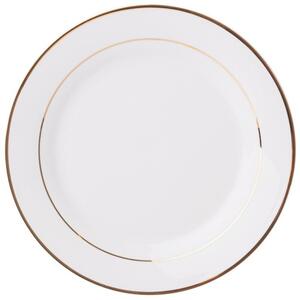 Talerz AMBITION Aura Gold 19 cm Biało-złoty