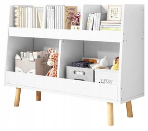 Regał na książki gazety dla dzieci szafka zabawki stojąca biblioteczka 80cm
