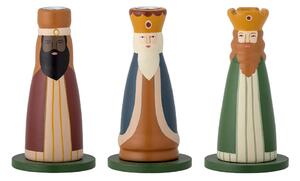 Drewniane świeczniki ze świątecznym motywem zestaw 3 szt. Betiel – Bloomingville