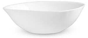 Salaterka szklana biała 17 cm, 1 szt