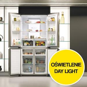 Lodówka HAIER HCR7818DNMM Side by Side No Frost 181.5cm Inox
