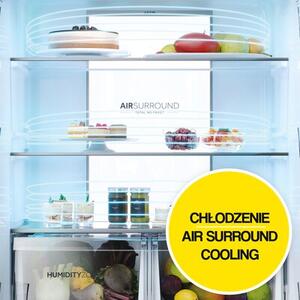 Lodówka HAIER HCR7818DNMM Side by Side No Frost 181.5cm Inox