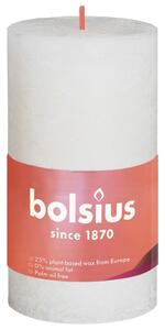 Bolsius Rustykalne świece pieńkowe Shine, 8 szt., 100x50 mm, perłowe