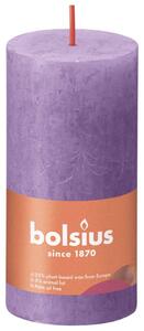Bolsius Rustykalne świece pieńkowe Shine, 8 szt., 100x50 mm, fioletowe