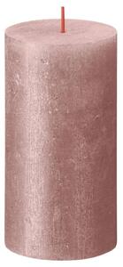 Bolsius Świece pieńkowe Shimmer, 4 szt., 130x68 mm, różowe