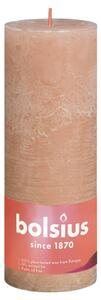 Bolsius Rustykalne świece pieńkowe Shine, 4 szt., 190x68 mm, różowe