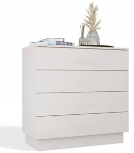 Komoda Topeshop AMBER 4S Szafka 4 Szuflady Do Sypialni Salonu Kaszmir BeÅ¼ 85x84x40 cm 1 szt