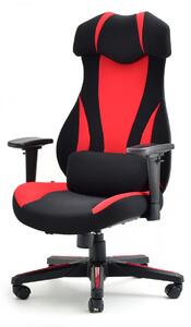 Sportowy fotel dla gracza ipower czarno-czerwony