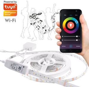 Taśma LED WiFi 5m 3000K + 6000K + RGB IP65 funkcja muzyczna Tuya 313911 Polux