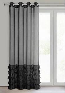 Firana gotowa EUROFIRANY Dani 140 x 250 cm Czarny