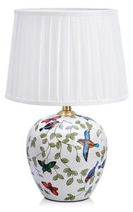 Biała lampa stołowa z tekstylnym kloszem (wysokość 48 cm) Mansion – Markslöjd