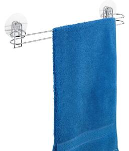WENKO Wieszak na ręczniki BEZ ZWROTU StaticLoc OSIMO metal błyszczący 12x45x6 cm