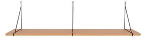 Półka w dekorze jesionu w naturalnym kolorze 120 cm Chiba – House Nordic