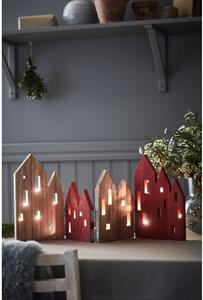 Czerwono-naturalna dekoracja świetlna ze świątecznym motywem View – Markslöjd
