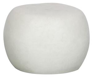 Biały stolik ogrodowy z gliny włóknistej vtwonen Pebble, ø 50 cm