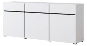 Komoda CROSS 3D3S 180cm biaÅa/czarna