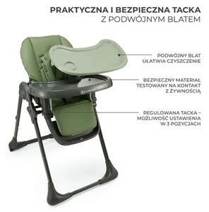 Krzesełko do karmienia KINDERKRAFT Tummie Zielony