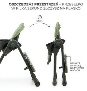 Krzesełko do karmienia KINDERKRAFT Tummie Zielony